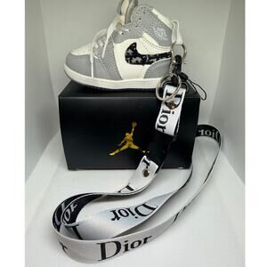 3pc Mini Sneaker Keychains with Lanyard and Gift Box